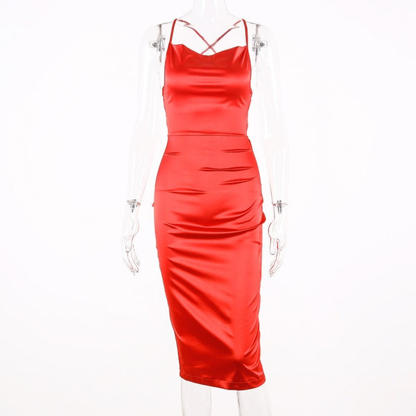 Long Satin Dress-Dresses-WoahhNelly-Red-L-WoahhNelly